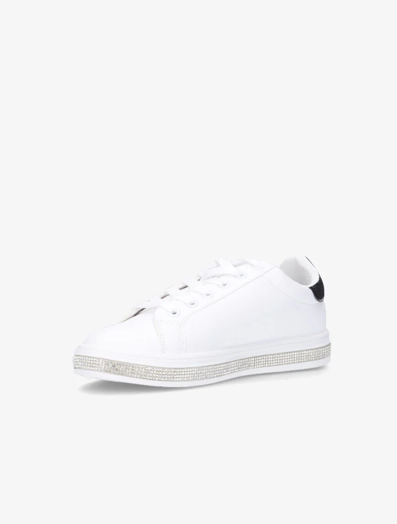 Sneakers strassées et à paillettes - noir - Image 3