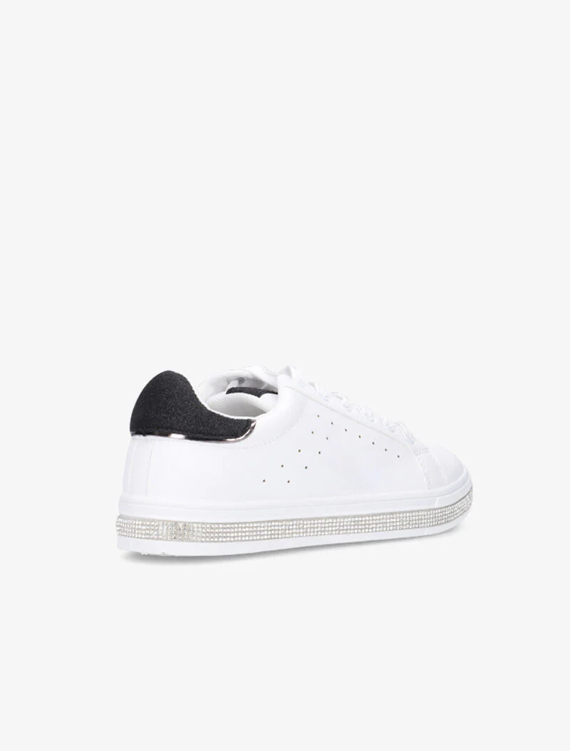 Sneakers strassées et à paillettes - noir - Image 4