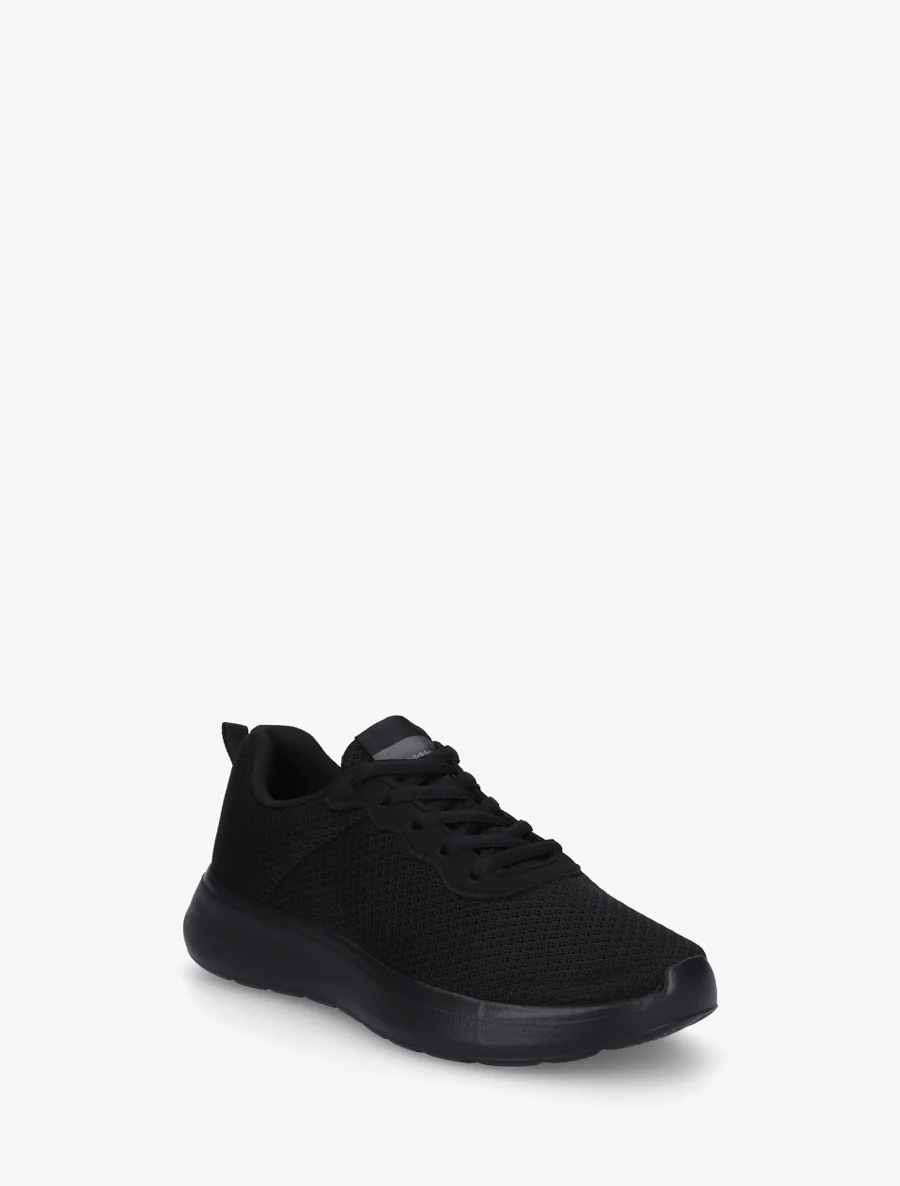 Sneakers unies en mesh - Noir - Image 2