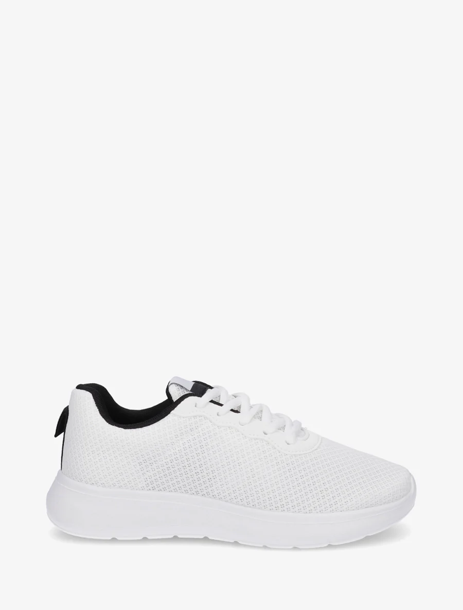 Sneakers unies en mesh - Blanc