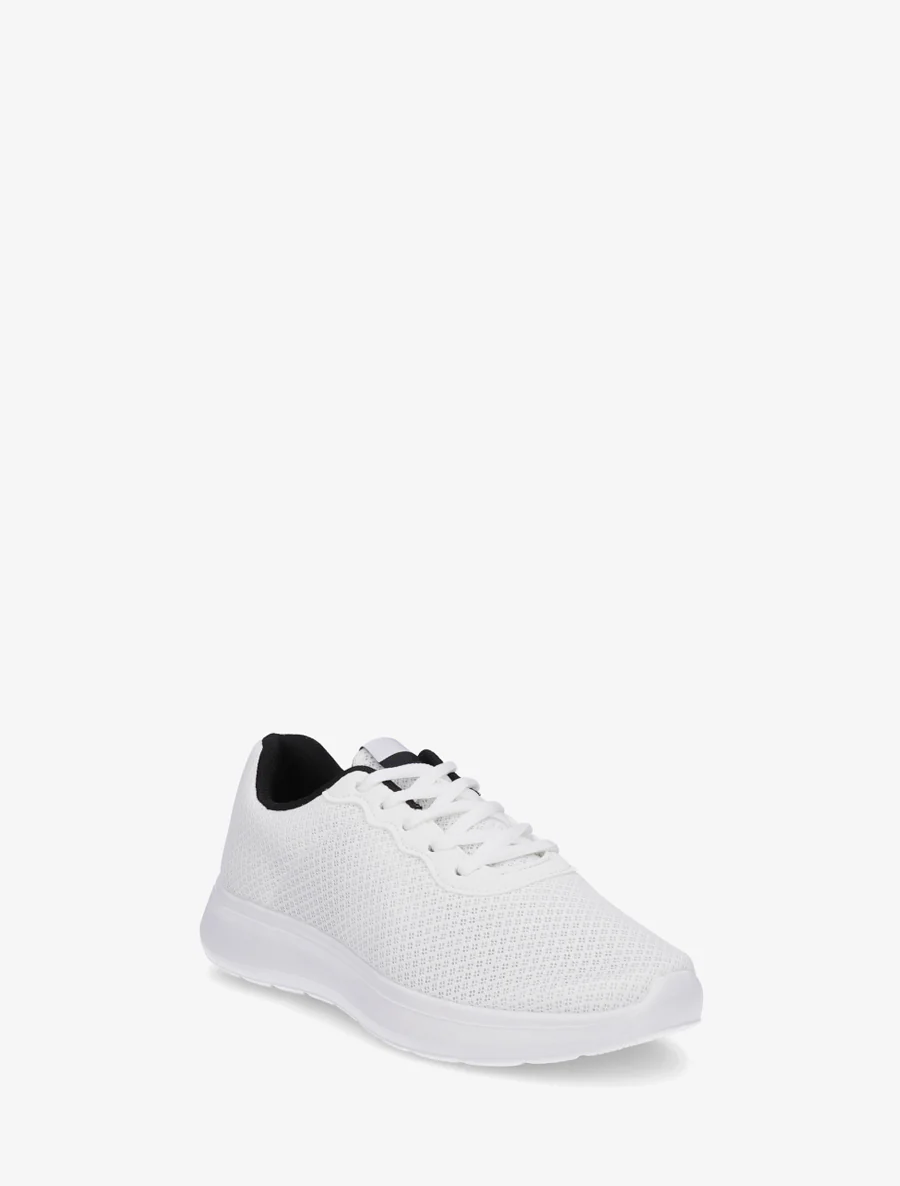 Sneakers unies en mesh - Blanc - Image 2
