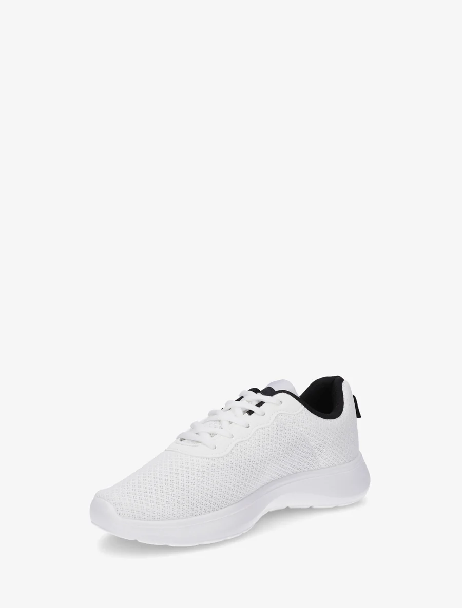 Sneakers unies en mesh - Blanc - Image 3