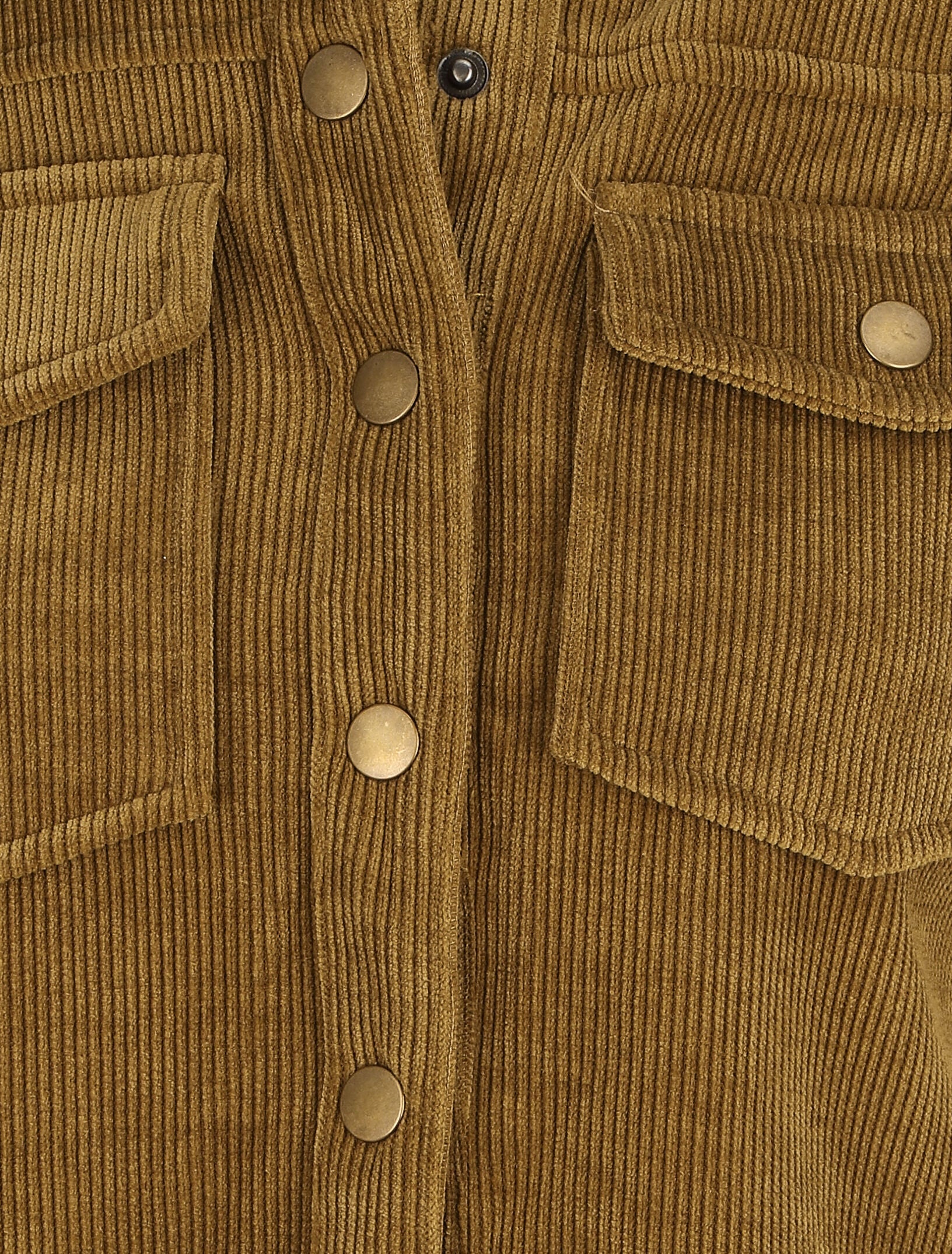 Surchemise en velours cotelé - Kaki - Image 3