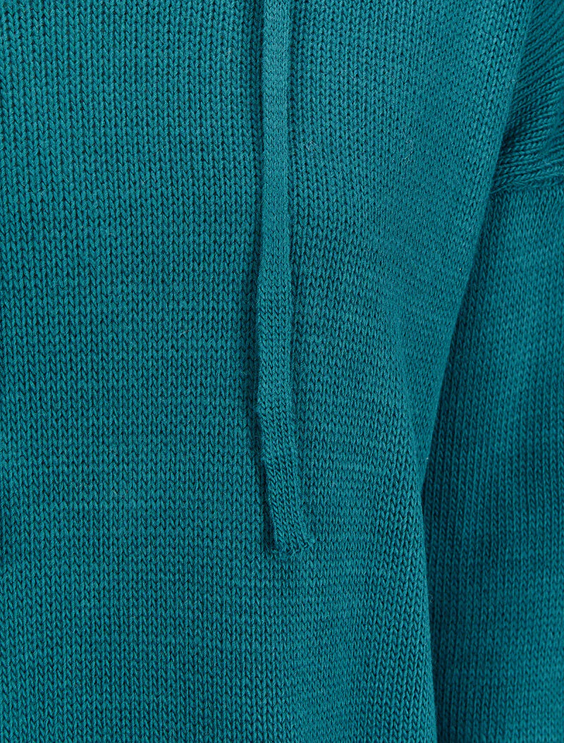 Sweat à capuche - Bleu pétrole - Image 3