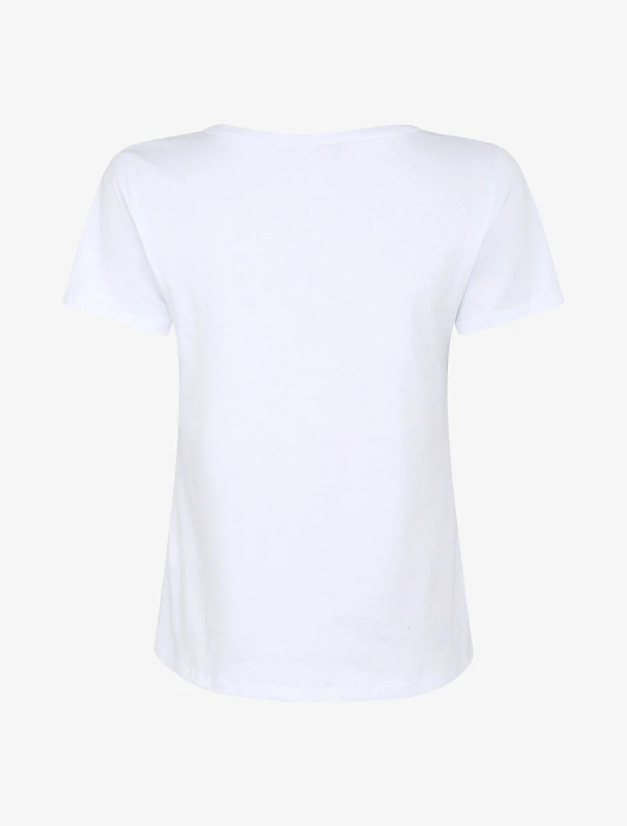 T-shirt à motif coeur et imprimé animaux - Blanc - Image 2