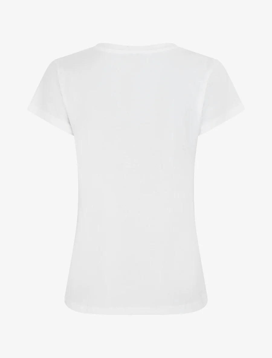 T-shirt à motif scooter strassé - Blanc - Image 2