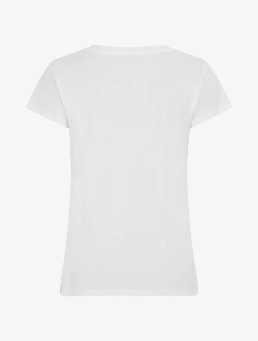 T-shirt à strass et motif sac - Blanc - Image 2