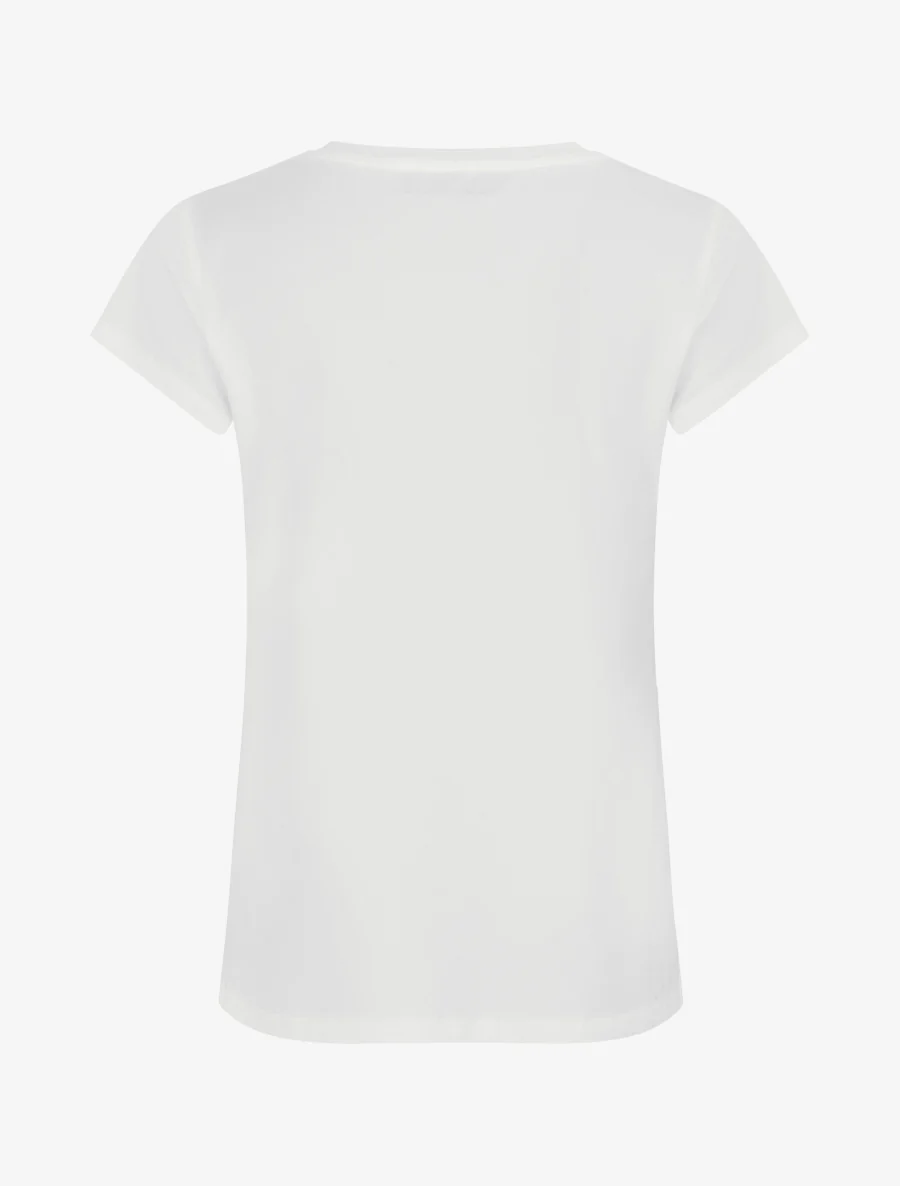 T-shirt à strass motif parapluie - Blanc - Image 2
