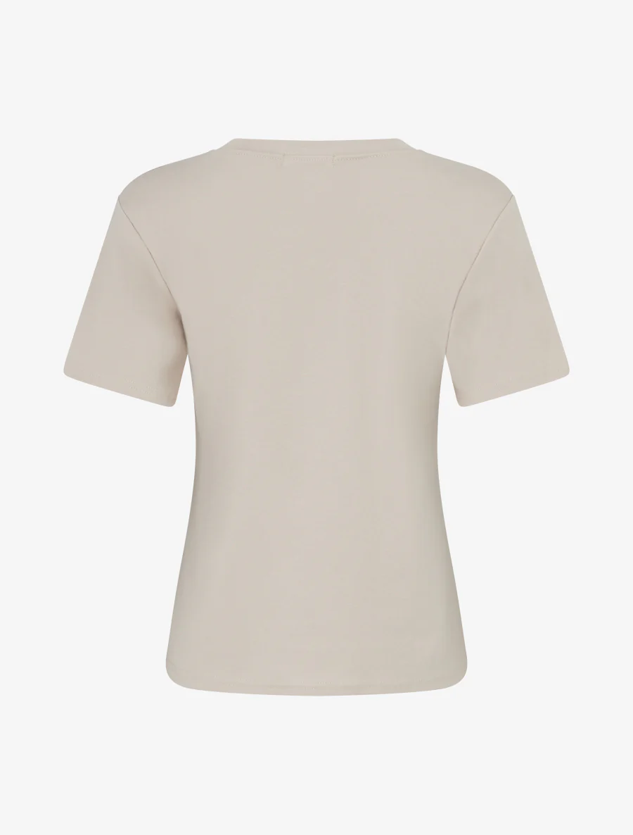 T-shirt manches courtes à motif floral - Beige - Image 2