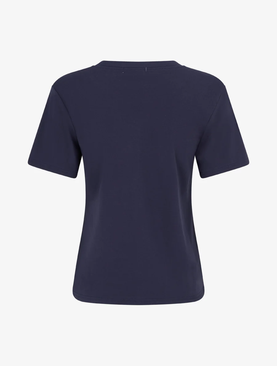 T-shirt manches courtes à poche brodée - Marine - Image 2