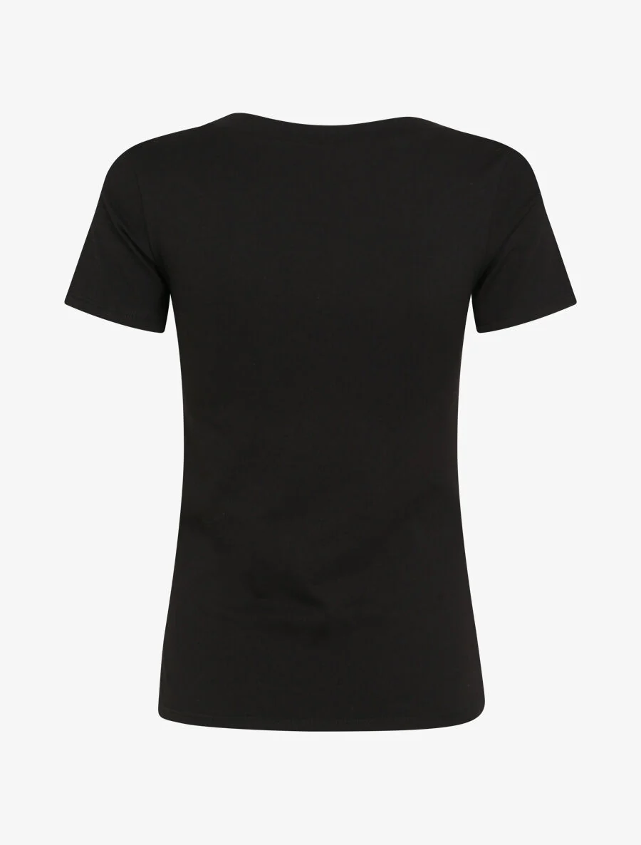 T-shirt slim Love is sweet - Noir - Image 2