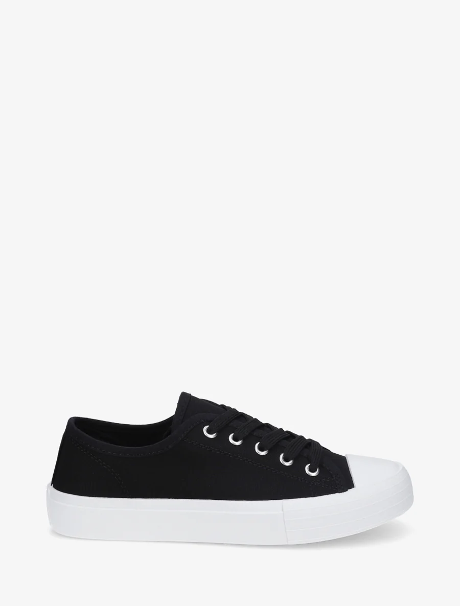 Tennis unis en toile - Noir