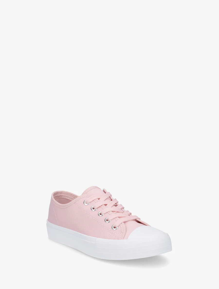 Tennis unis en toile - Rose - Image 2