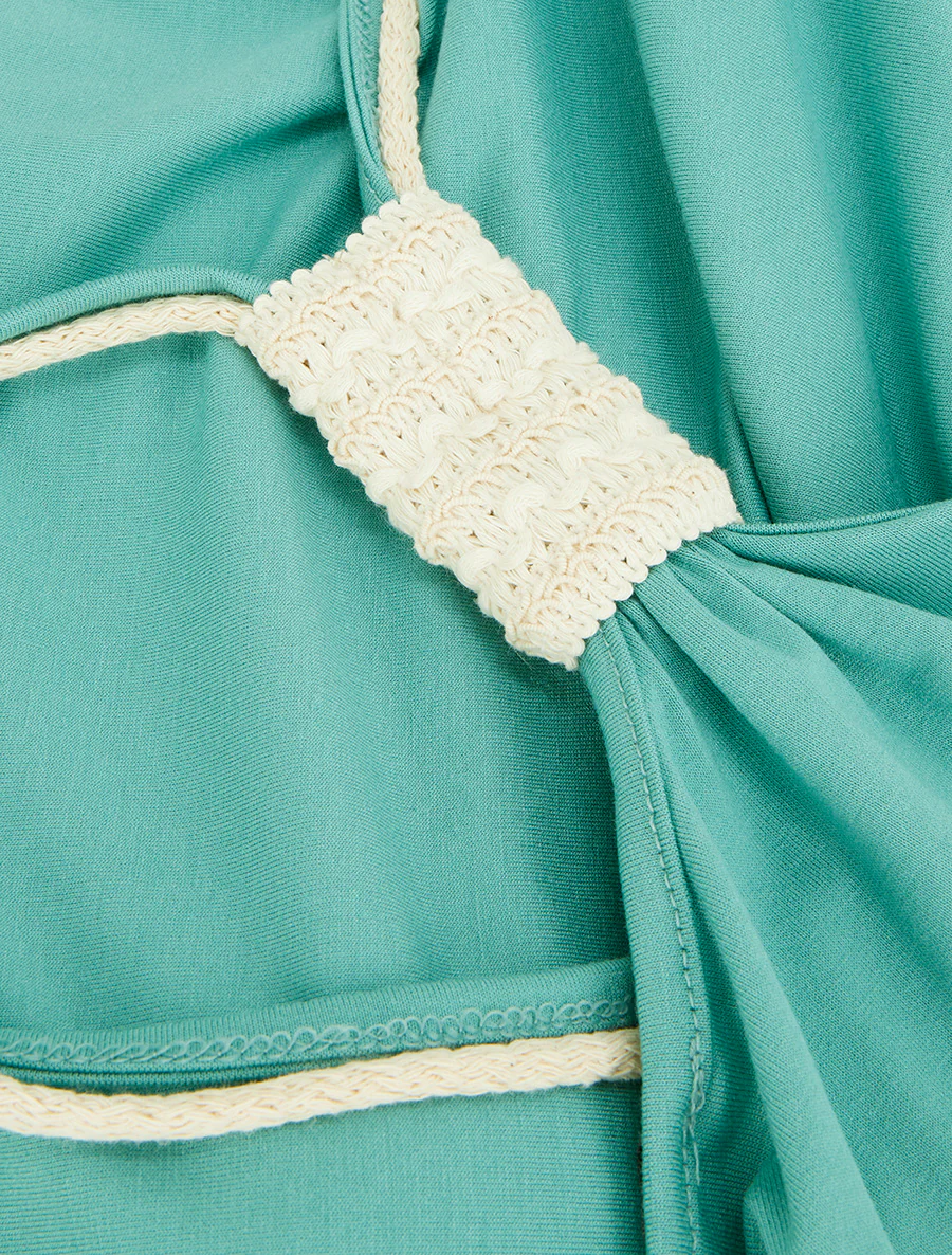 Top à bretelles style cordes - Turquoise - Image 3