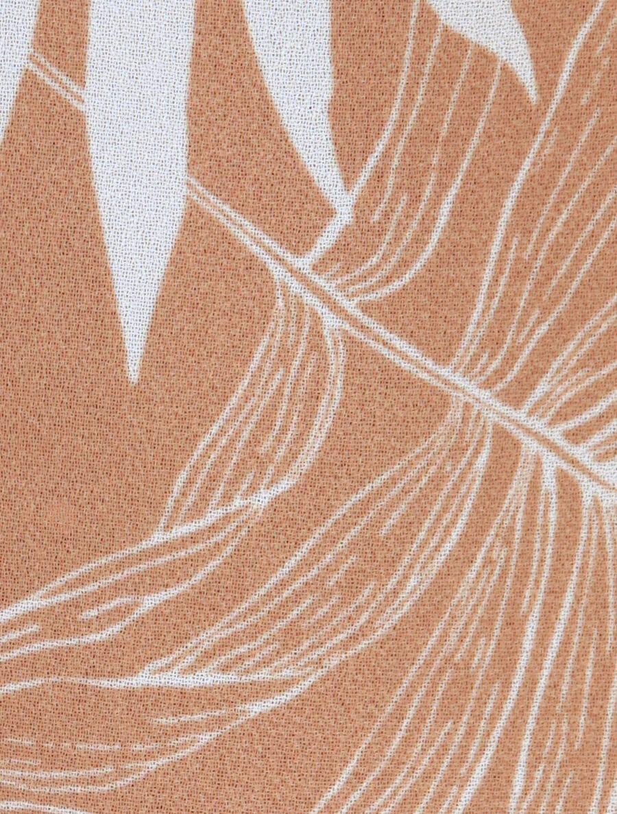 Top à col américain imprimé fougères - Beige - Image 3