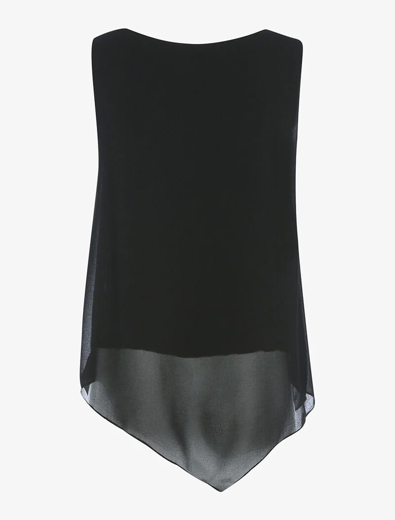 Top à décolleté zippé - noir - Image 5