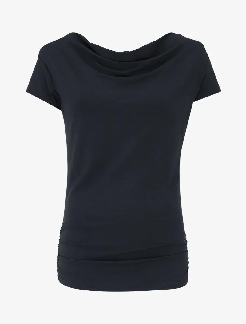 Top à dos stylisé - Noir