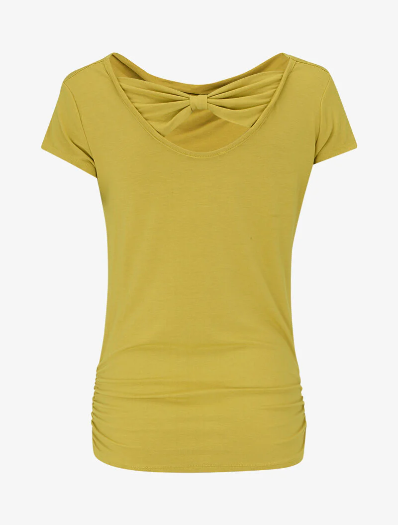 Top à dos stylisé - jaune anis - Image 2