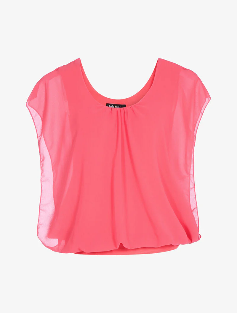 Top ample coupe boule - corail