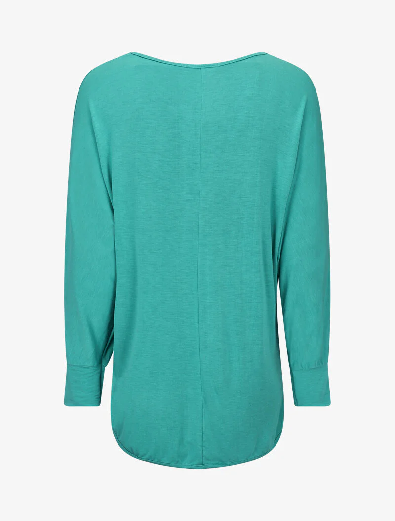 Top asymétrique à zip - vert menthe - Image 3