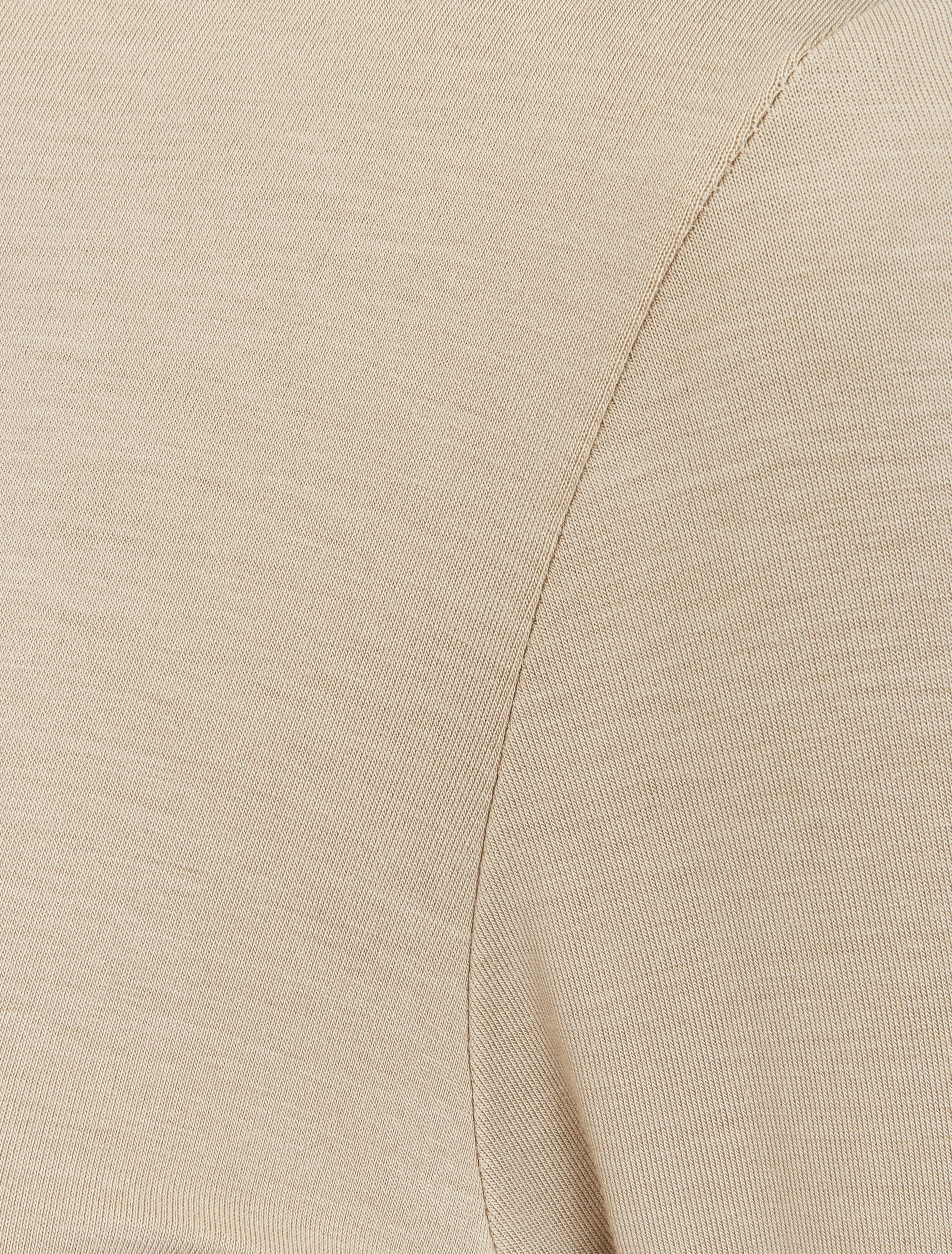 Top basique à col roulé stretch - Beige - Image 4