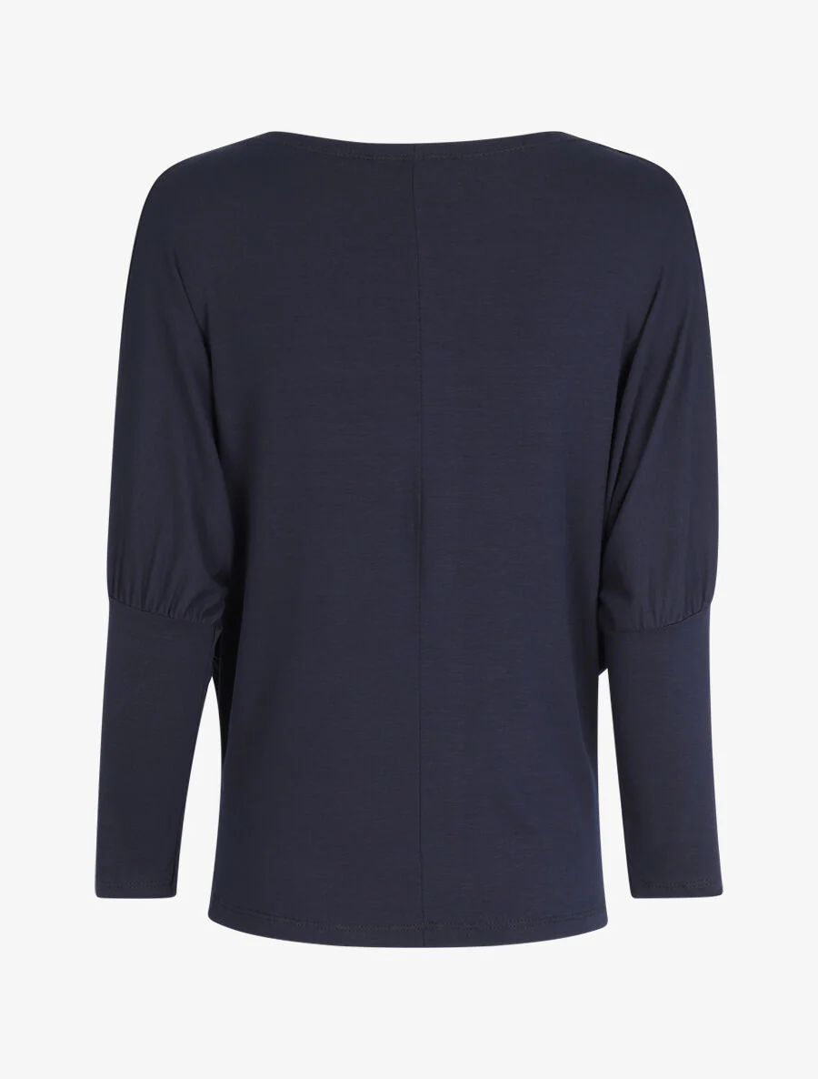 Top boule à manches dolman - Marine - Image 2