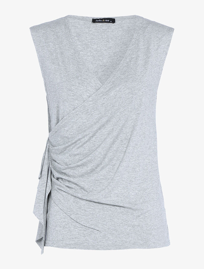 Top cache-coeur - gris clair