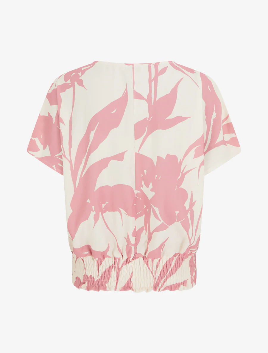 Top coupe boule imprimé floral - Rose - Image 2
