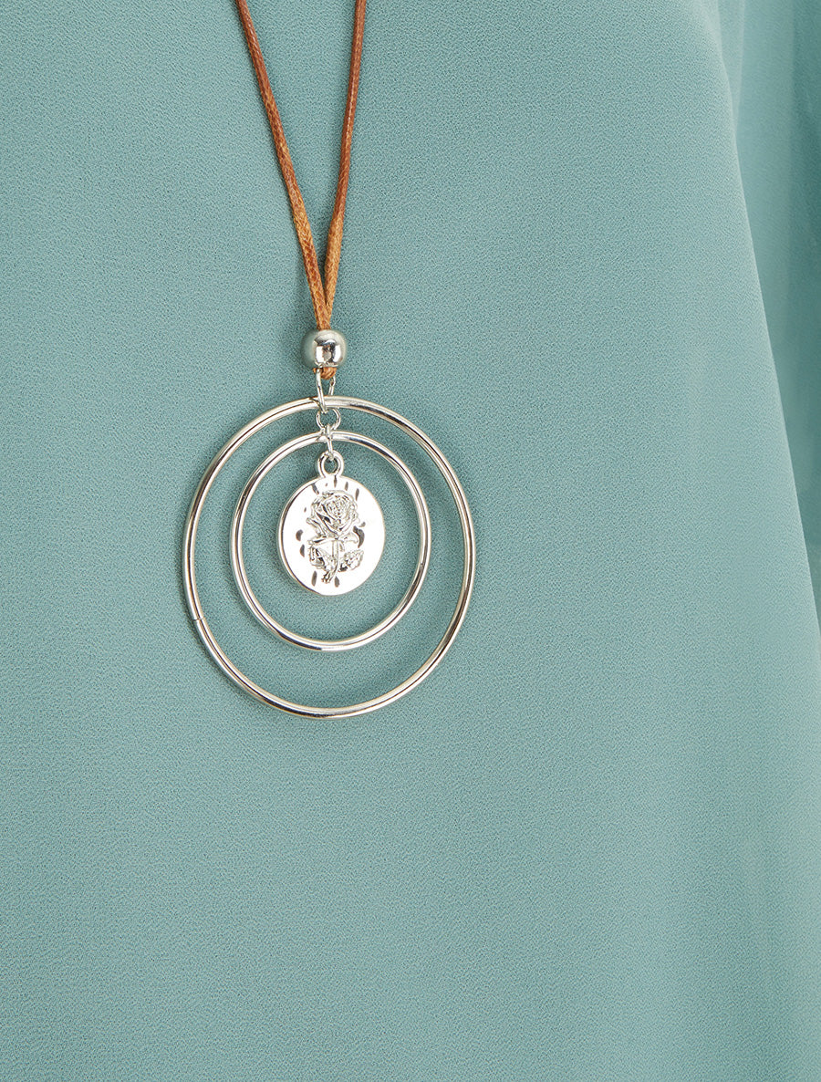 Top droit fluide en voile - Turquoise - Image 3