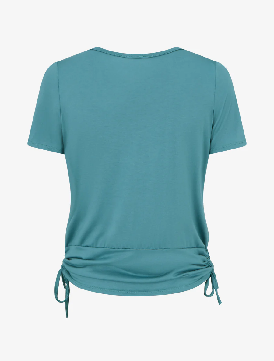 Top effet superposé à chaînes - Turquoise - Image 2