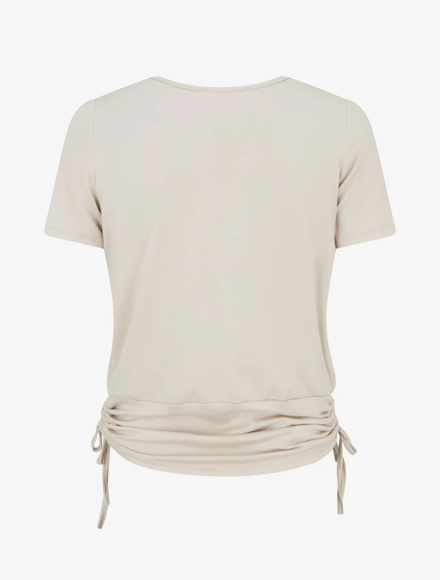 Top effet superposé à chaînes - Beige - Image 2