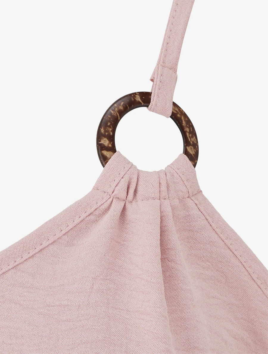 Top fluide à nouer - Vieux rose - Image 3
