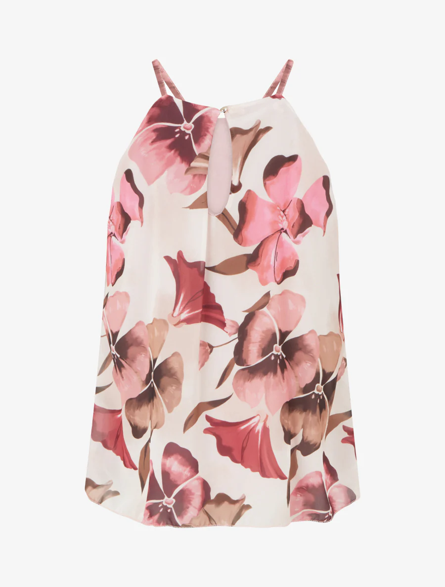 Top fluide imprimé floral - Rose - Image 2