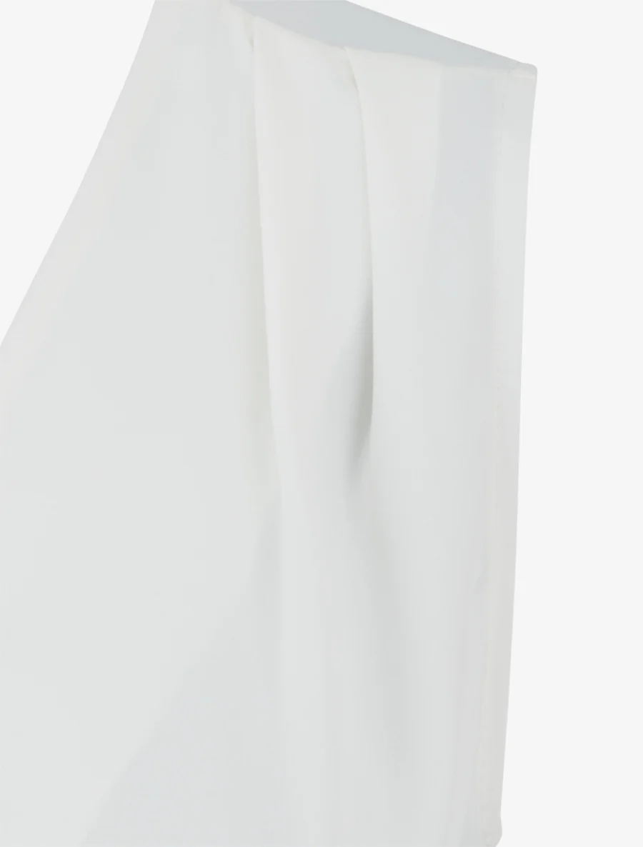Top fluide uni à nouer - Blanc - Image 3