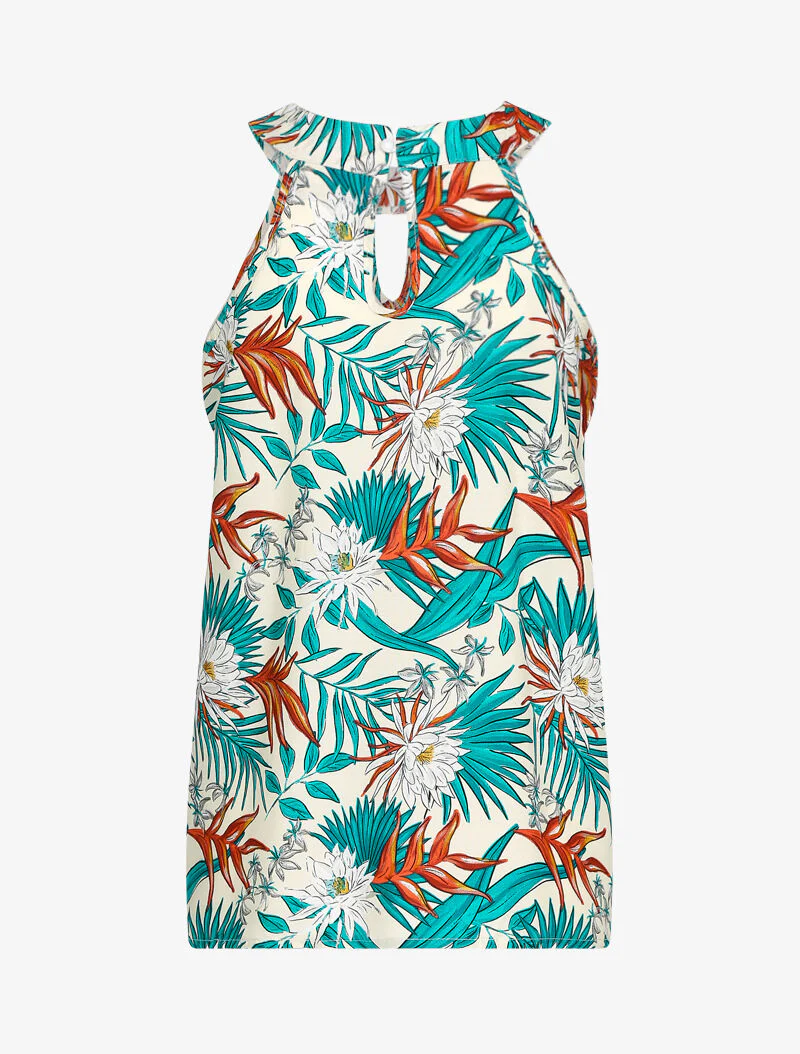 Top imprimé floral - écru - ecru - Image 2