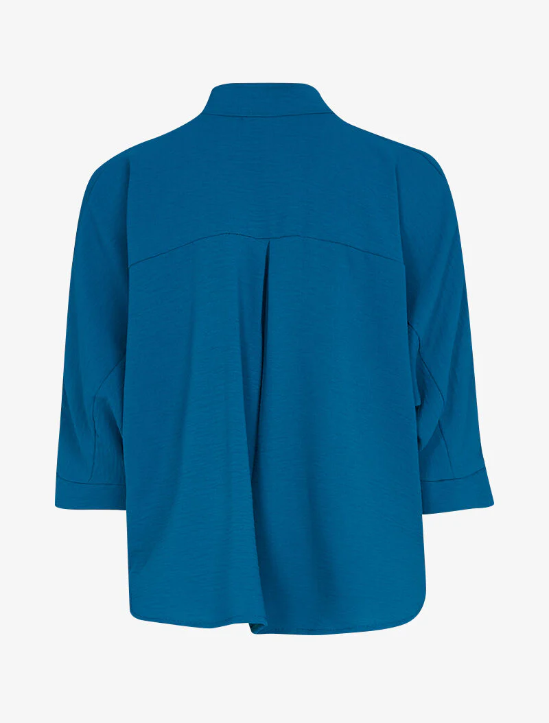 Top loose coupe chauve souris - bleu pétrole - Image 2