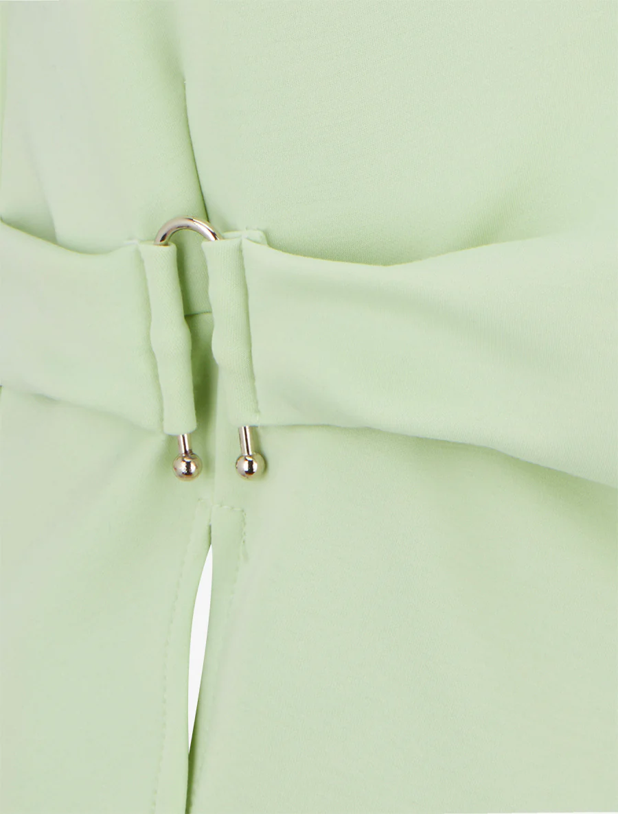 Top manches courtes à boucle - Vert pomme - Image 3