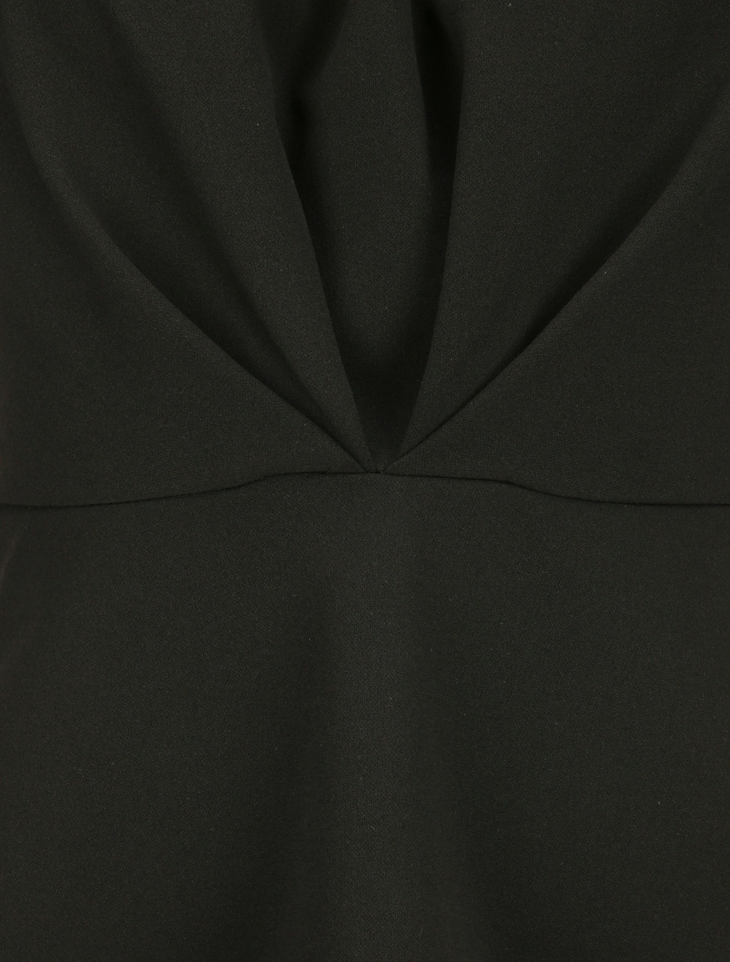 Top péplum à col américain - Noir - Image 3
