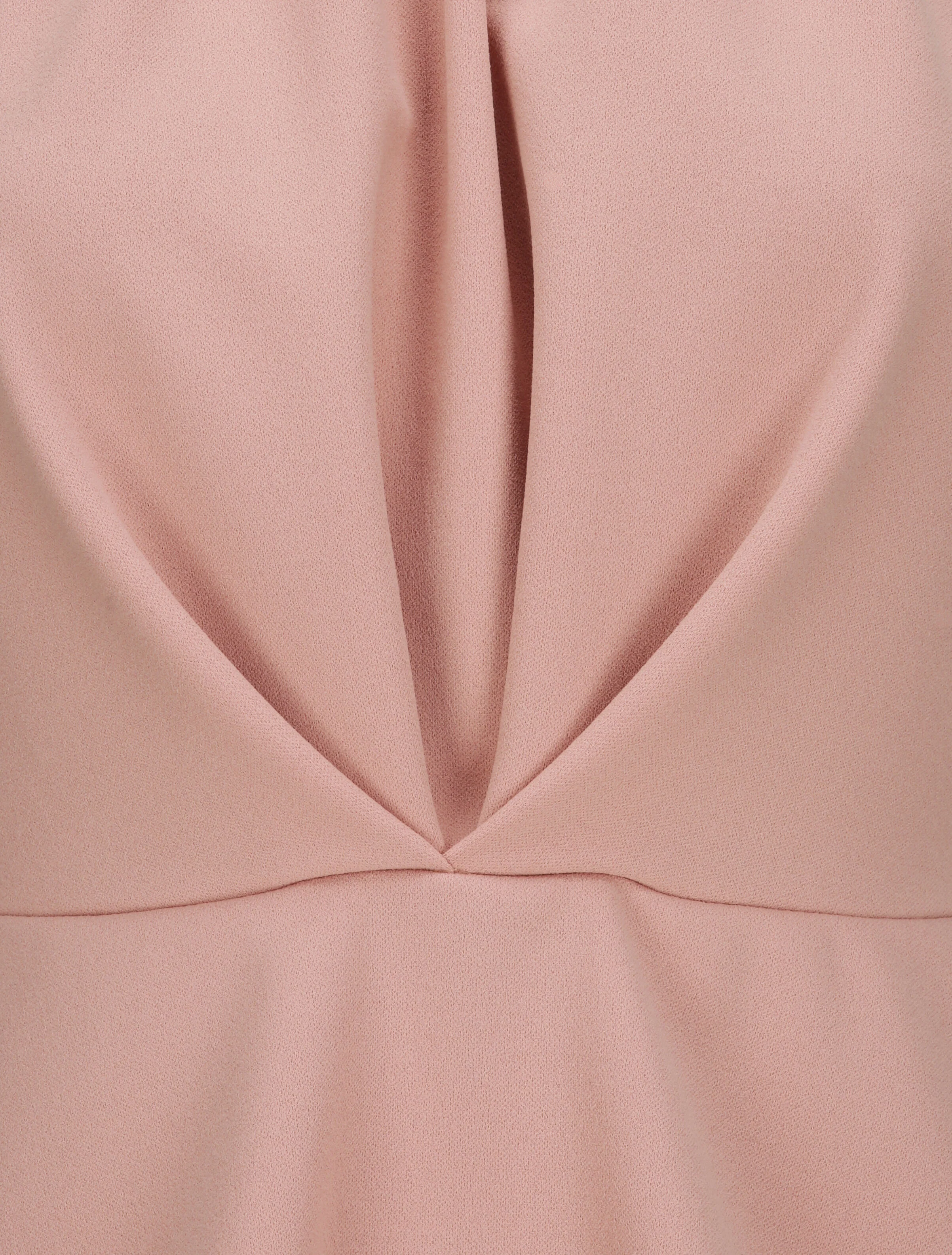 Top péplum à col américain - Rose poudré - Image 3