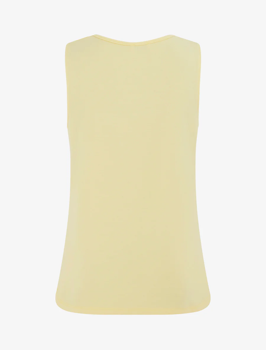 Top sans manches à bijou texturé - Jaune - Image 2