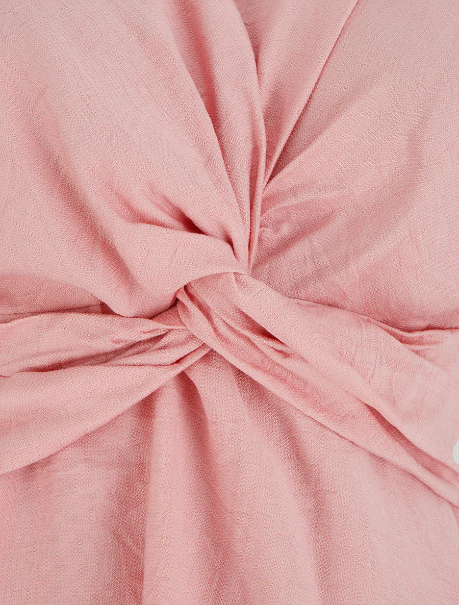 Top sans manches effet torsadé - Rose - Image 3