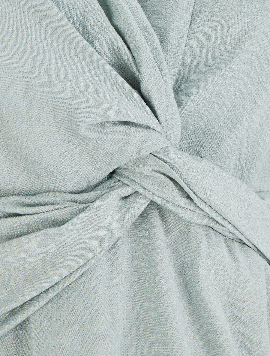 Top sans manches effet torsadé - Vert d'eau - Image 3