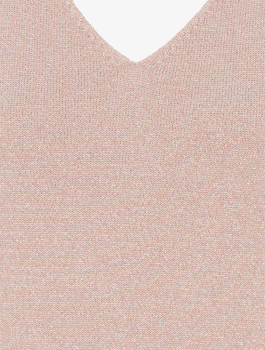 Top sans manches irisé - Rose - Image 3