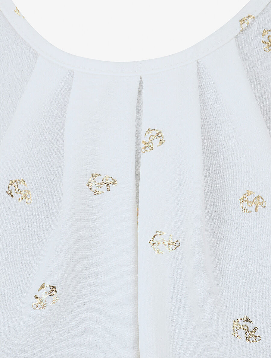 Top sans manches motif ancres irisées - Blanc - Image 3