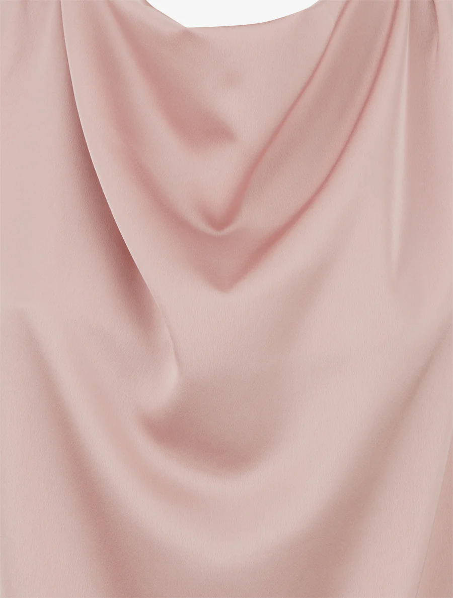 Top satiné coupe boule - Vieux rose - Image 3