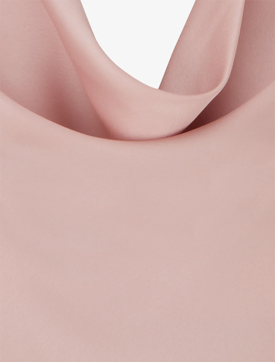 Top satiné sans manches col bénitier - Vieux rose - Image 3