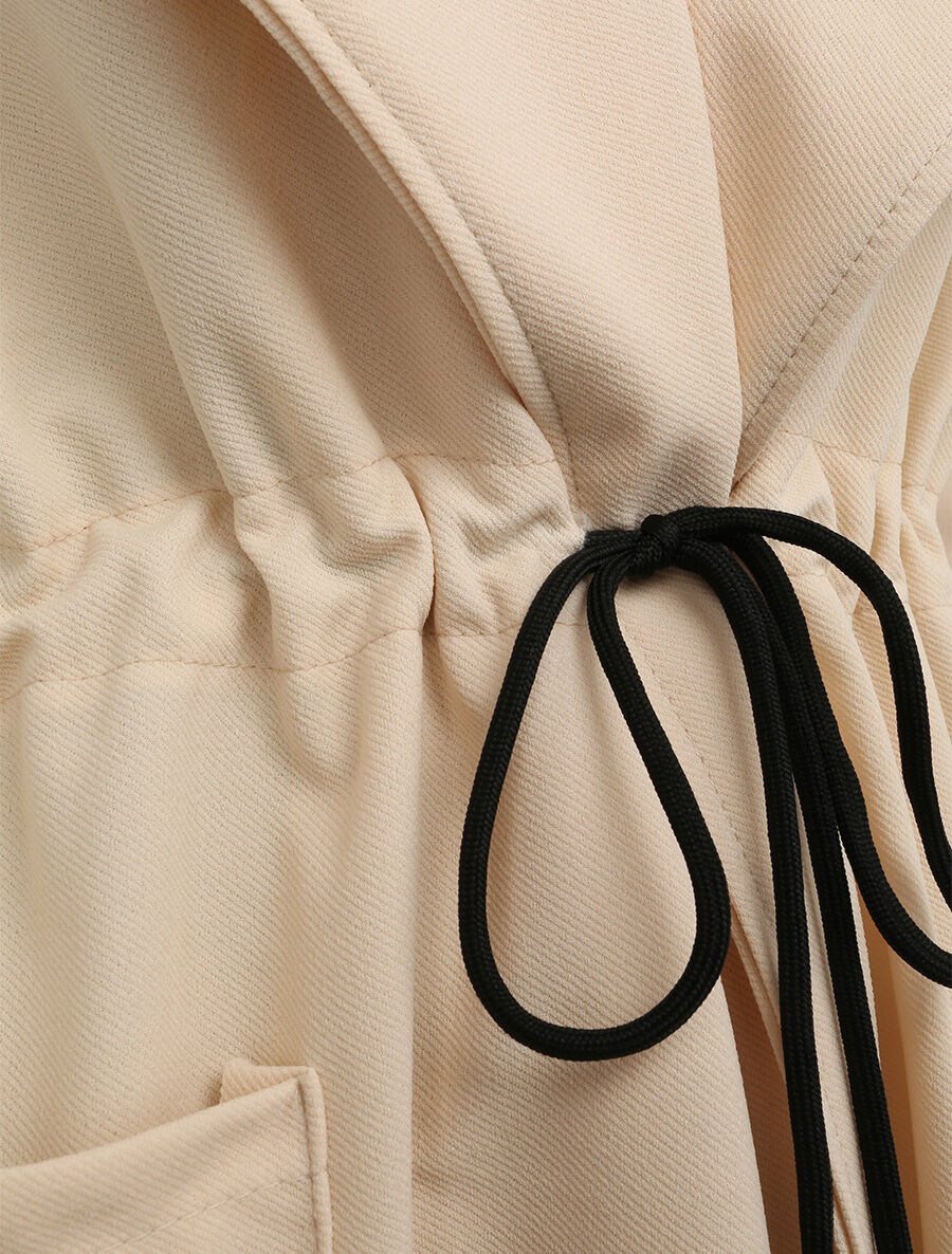 Trench fluide uni - Beige - Image 3