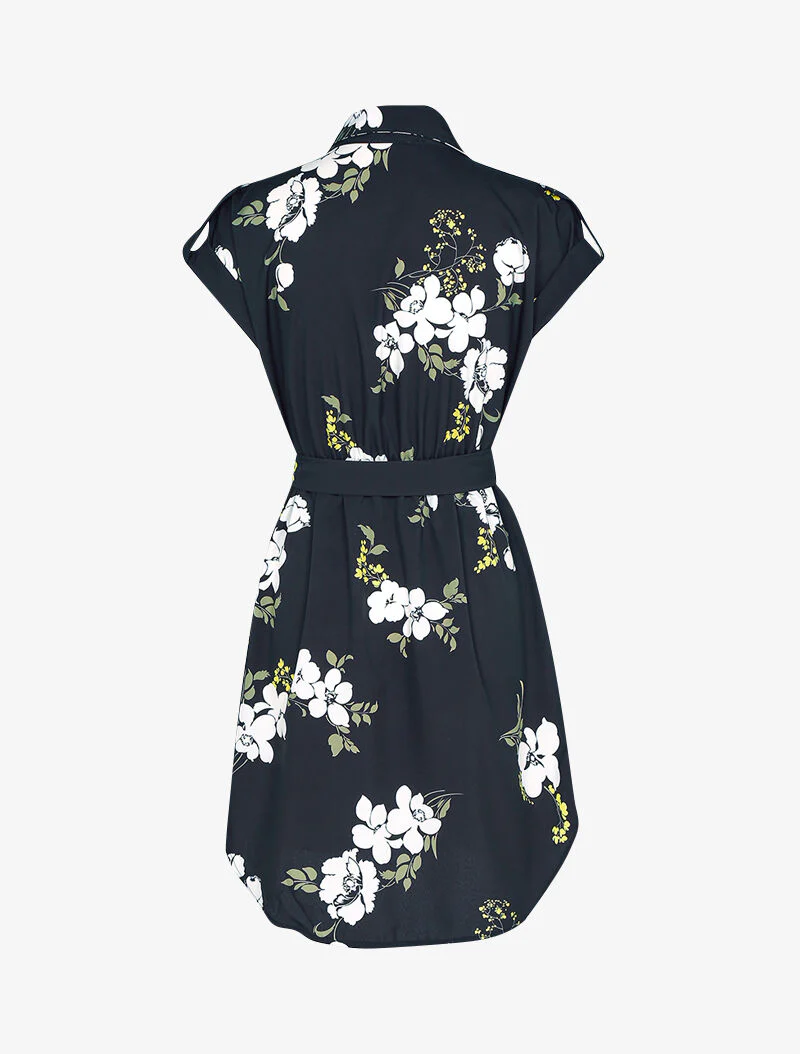 Tunique à imprimé floral - noir - Image 3
