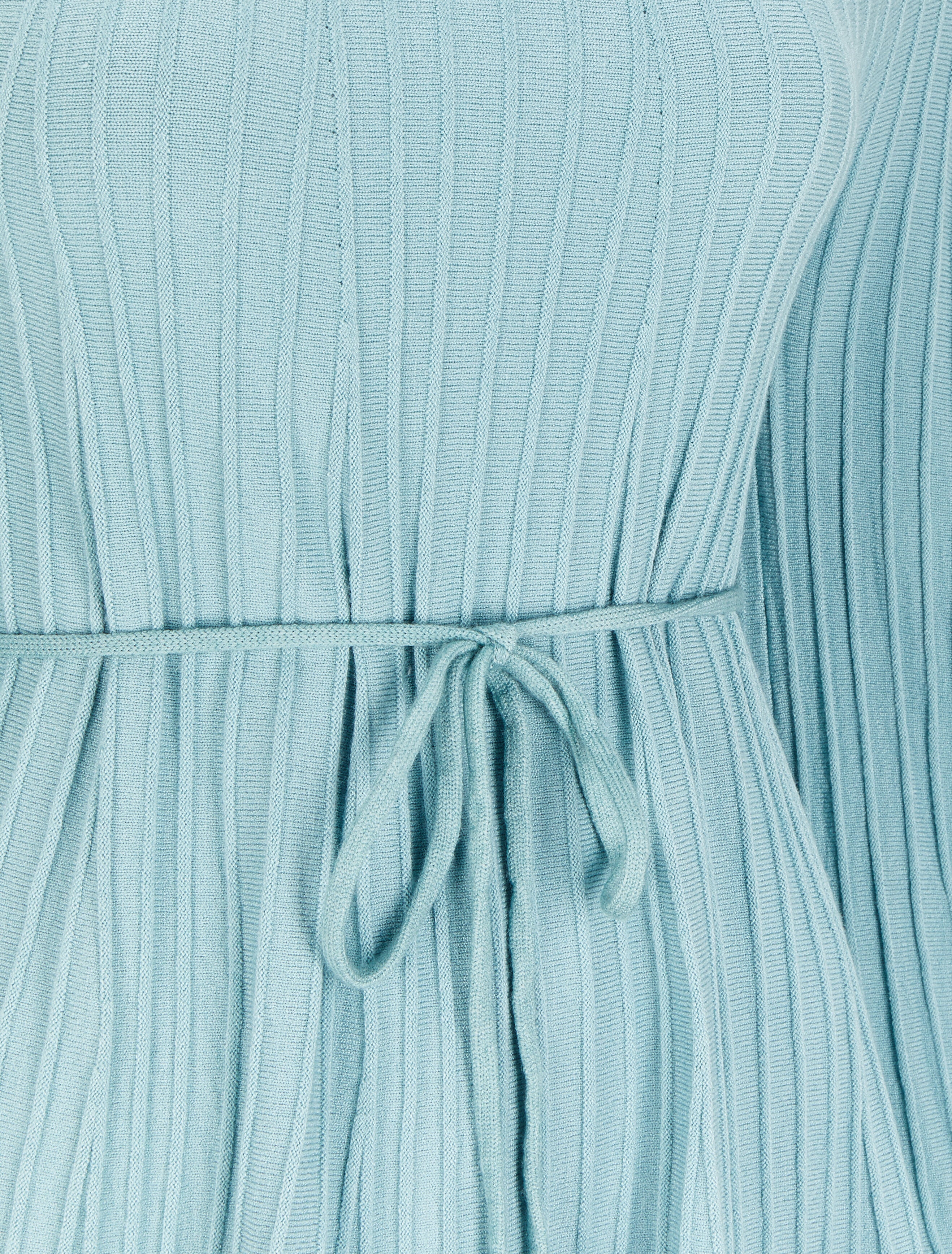 Tunique côtelée unie - Bleu - Image 3