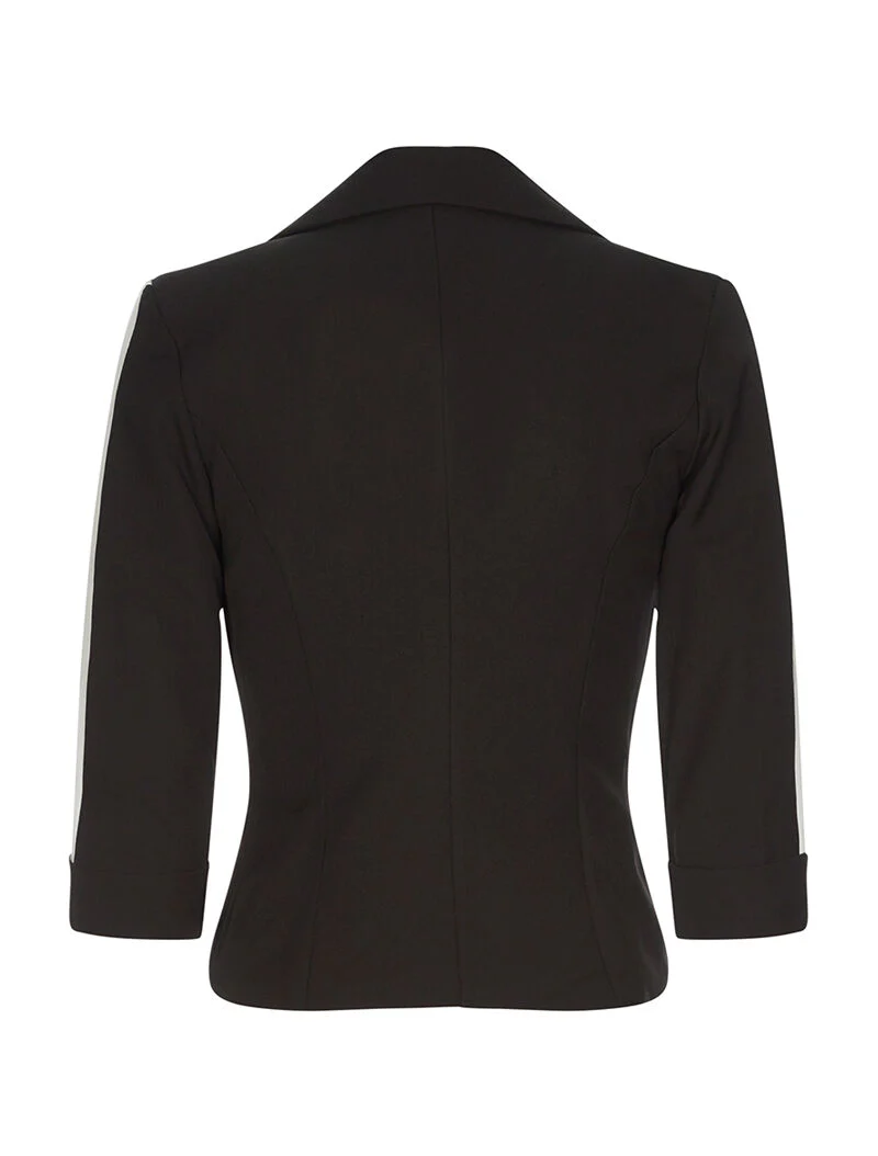Veste à bras colorées - noir/blanc - Image 2